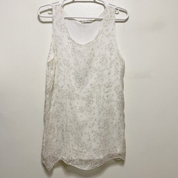 Alice + Olivia Tops - Alice + Olivia Watercolor Floral Blouse
